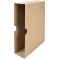 Biella Schuber Standardordner 0114400,10 Braun 30 x 40 x 2,3 cm Packung mit 25 Stück