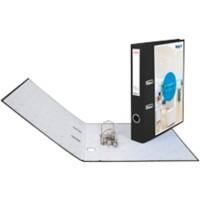 Biella Bundesordner Creative 0103424.02 DIN A4 40 mm Papier 2 Ringe Strong-Mechanik Schwarz Pack mit 12 Stück