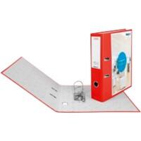 Biella Ordner 0103427.45 DIN A4 70 mm PP 2 Ringe Strong-Mechanik Rot Pack mit 12 Stück