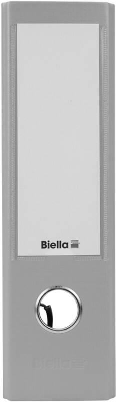Classeur à levier Biella Large A5 70 mm Gris 2 Anneaux 0100507,00 Carton, PP (Polypropylène) Miroir Portrait 10 Unités