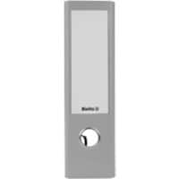 Biella Ordner 0100507.00 DIN A5 70 mm Kunststoff 2 Ringe Strong-Mechanik Grau Pack mit 10 Stück