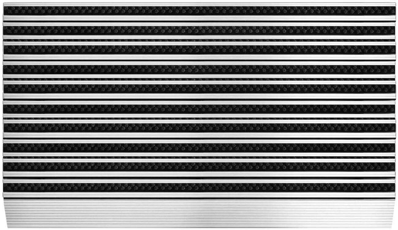 Tapis d'entrée PROFESSIONAL LINE Profi Brush Argenté, noir Aluminium, Nylon