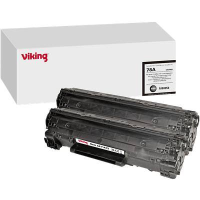 Toner Viking 78A compatible HP CE278AD Noir 2 unités