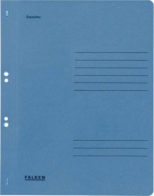 Falken Ösenhefter 80003882001F A4 Manila 24 (B) x 32 (H) cm Blau