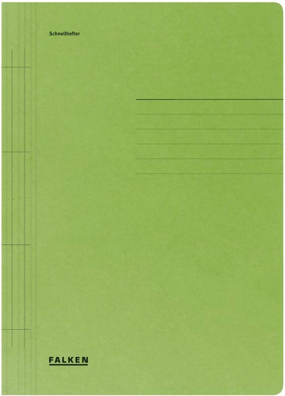 Chemises à lamelle Falken A4 Vert Manille Recycled 250 g/m²  