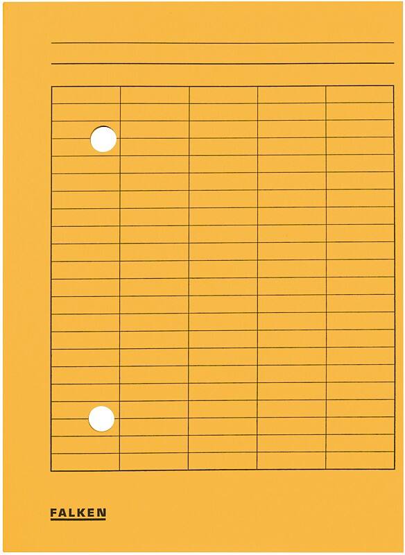 Farde perforée Falken A4 Jaune Manila 22 x 31,8 cm 100 Unités