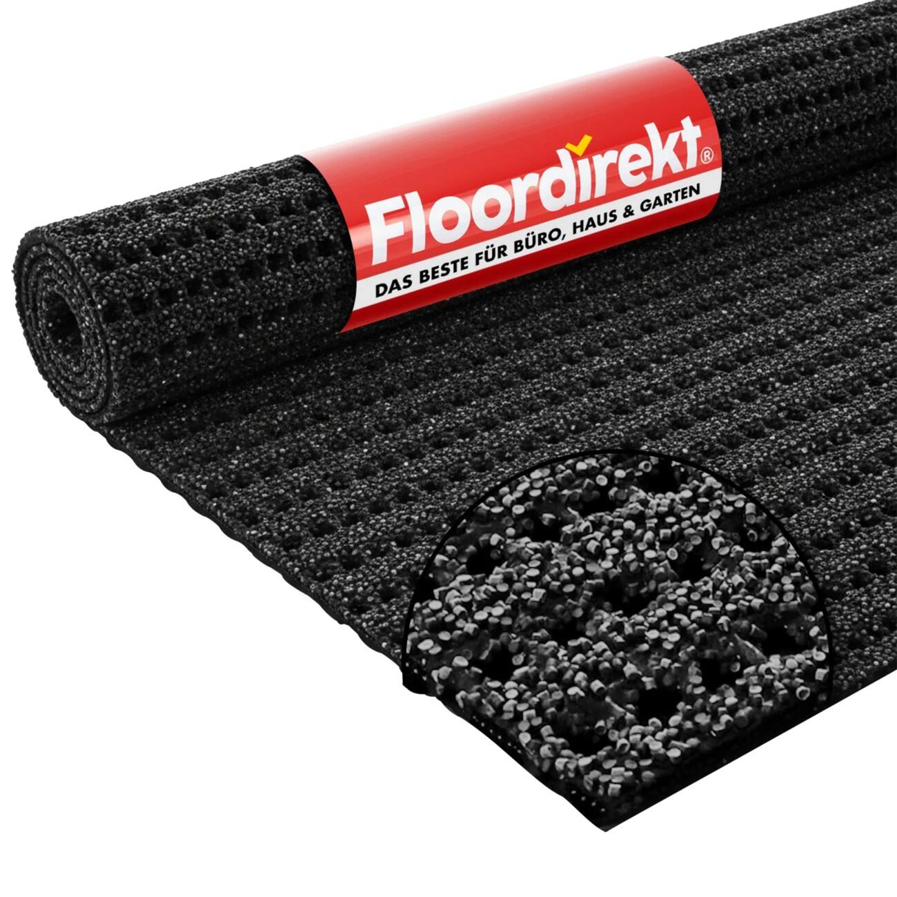 Tapis de sécurité etm Anthracite PES (Polyethersulfone), PVC (Polychlorure de vinyle)