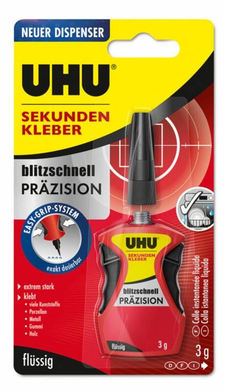 UHU Präzision Sekundenkleber Permanent Flüssig Transparent Flüssig 3 g