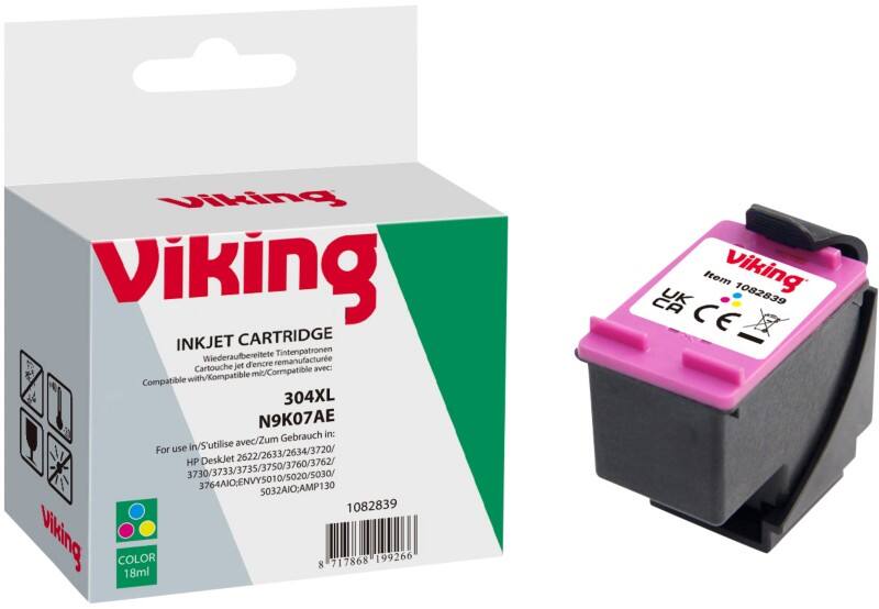 Cartouche jet d’encre Viking 304XL Cartouche jet d’encre Viking compatible HP 304XL Cyan, magenta, jaune