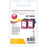 Cartouche jet d’encre Office Depot compatible HP 301XL J46AE Cyan, magenta, jaune 2 Unités