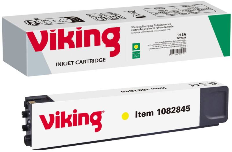 Cartouche jet d'encre Viking 913A Compatible HP F6T79AE Jaune   