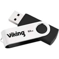 Clé USB Ativa 2.0 64 Go Argenté, noir