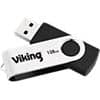 Clé USB Viking 2.0 128 Go Argenté, noir