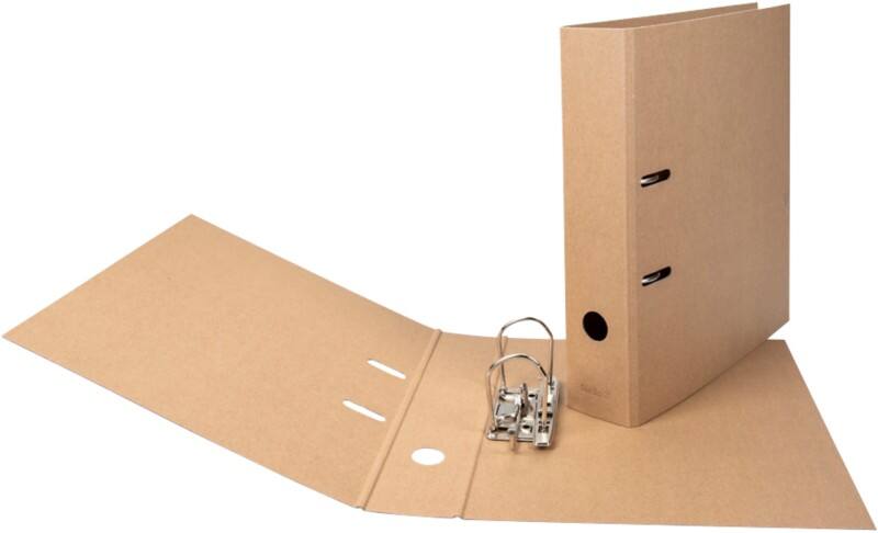 Classeur à levier Biella Large Minimal Design A4 70 mm Marron 2 Anneaux 0114407,10 Carton, PP (Polypropylène) 10 Unités
