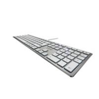 CHERRY Tastatur KC 6000 SLIM JK-1600DE-1 Verkabelt Silber QWERTZ (DE)