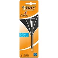 BIC Kugelschreibermine 4 Colours 0,4 mm Schwarz 2 Stück
