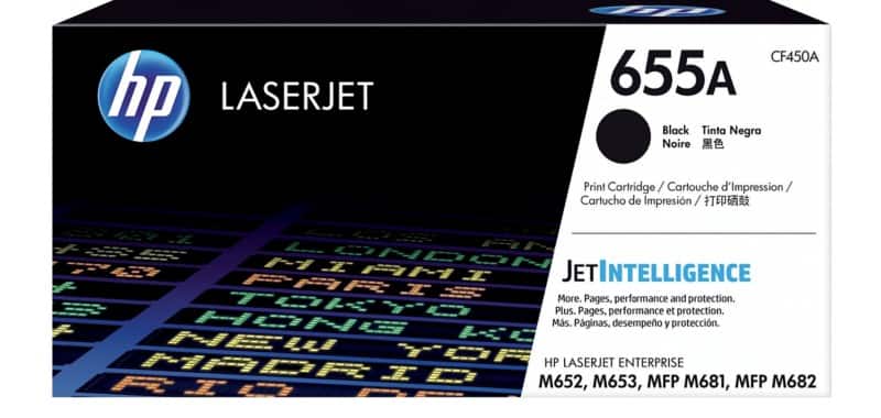 HP 655A Original Tonerkartusche CF450A Schwarz
