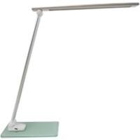 Lampe de bureau Unilux Popy Autoportant LED Argenté, Blanc USB 300 x 120 x 350 mm