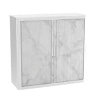 Armoire à rideau Paperflow Blanc Marbre Blanc 1100 x 415 x 1040 mm