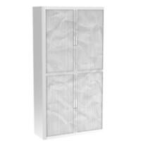 Armoire basse à rideaux Paperflow Papier Blanc 1100 x 415 x 2040 mm