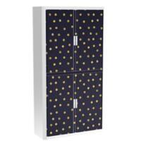 Armoire basse à rideaux Paperflow Pois Assortiment 1100 x 415 x 2040 mm