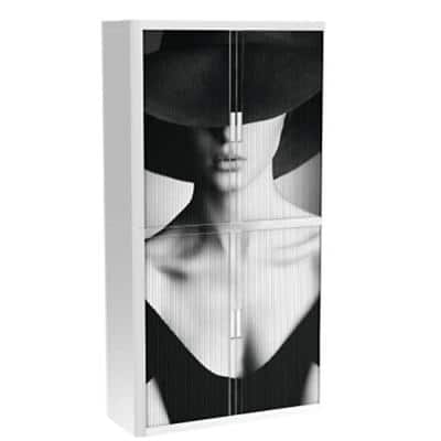 Armoire basse à rideaux Paperflow Lady Assortiment 1100 x 415 x 2040 mm
