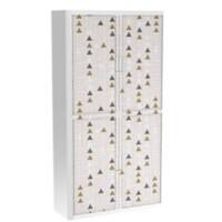 Armoire basse à rideaux Paperflow Ethnic Assortiment 1100 x 415 x 2040 mm