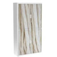 Armoire à rideau Paperflow Cordes Brun, blanc 1100 x 415 x 2040 mm