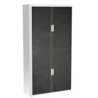 Armoire à rideau Paperflow Tableau noir Noir, blanc 1100 x 415 x 2040 mm