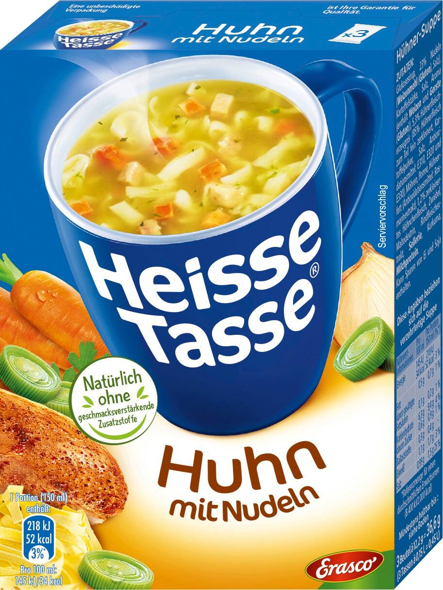 Soupe Heisse Tasse Crème au poulet 3 Unités