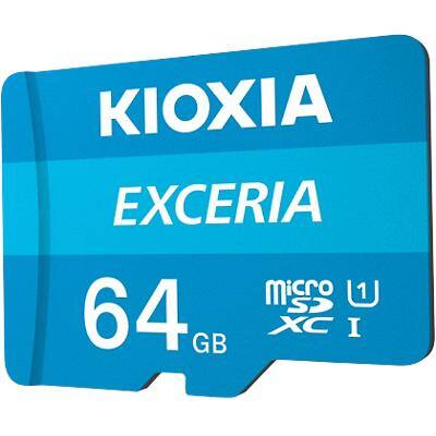 Carte mémoire microSD KIOXIA Exceria U1 Class 10 64Go