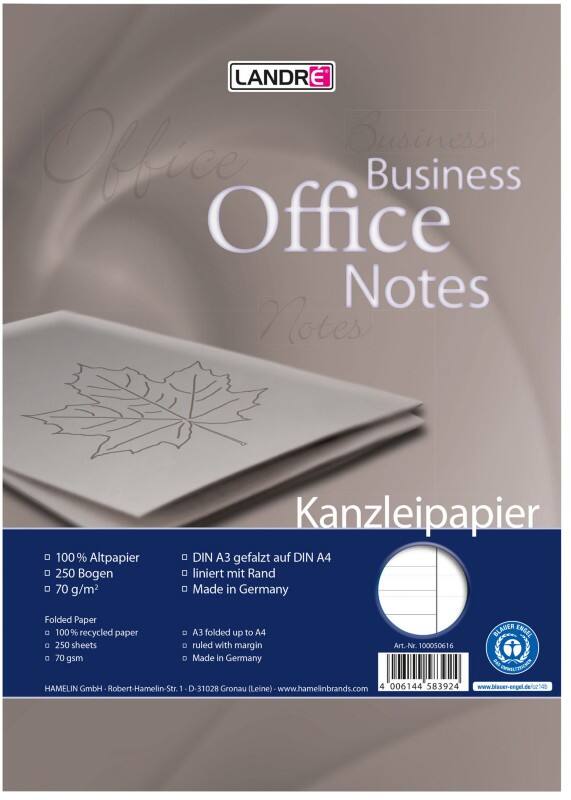 LANDRÉ Office A3 Papier Weiss 70 g/m² 250 Blatt
