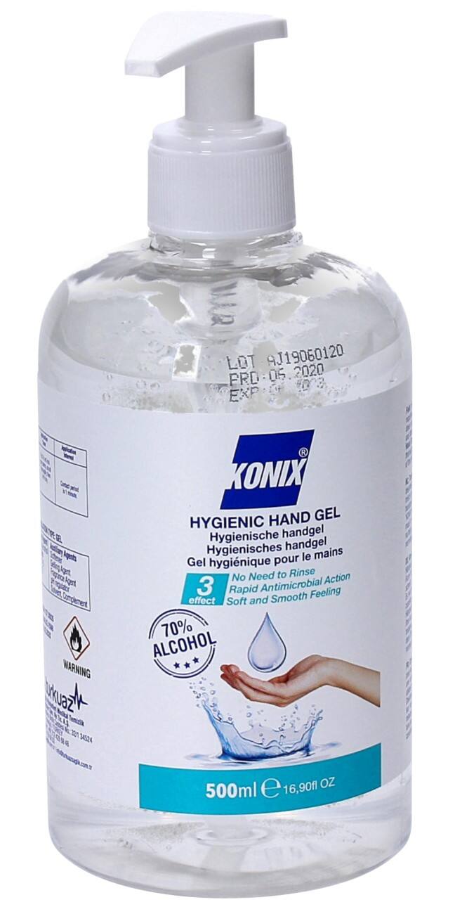Gel désinfectant pour les mains KONIX Transparent 500 ml