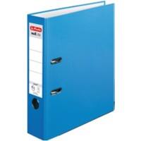 herlitz maX.file Ordner DIN A4 80 mm Aquablau 2 Ringe Pappkarton, PP (Polypropylen) Texturiert Hochformat