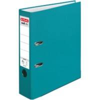 herlitz maX.file Ordner DIN A4 80 mm Türkis 2 Ringe Pappkarton, PP (Polypropylen) Texturiert Hochformat