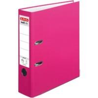 herlitz maX.file Ordner DIN A4 80 mm Rosa 2 Ringe Pappkarton, PP (Polypropylen) Texturiert Hochformat