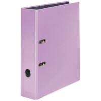 Classeur à levier Falken Pastel Color A4 80 mm Lilas 2 anneaux Carton Brillant