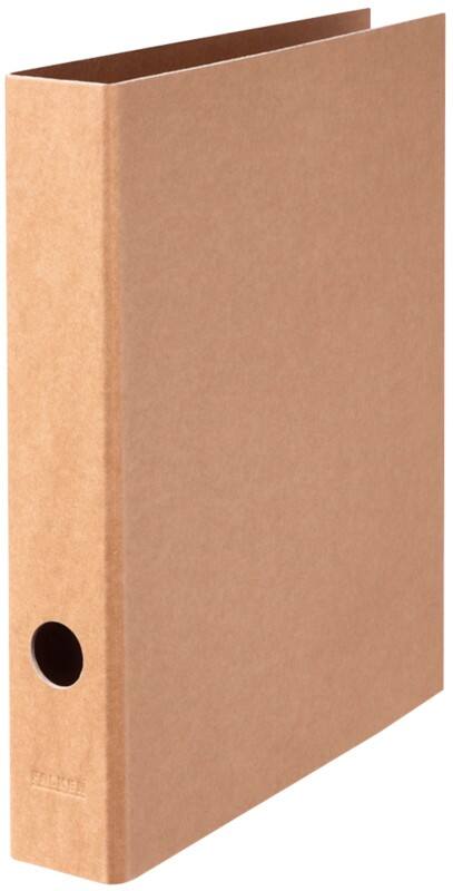 Falken Pure Schmal Ordner A4 50 mm Braun 2 Ringe Pappkarton Glänzend