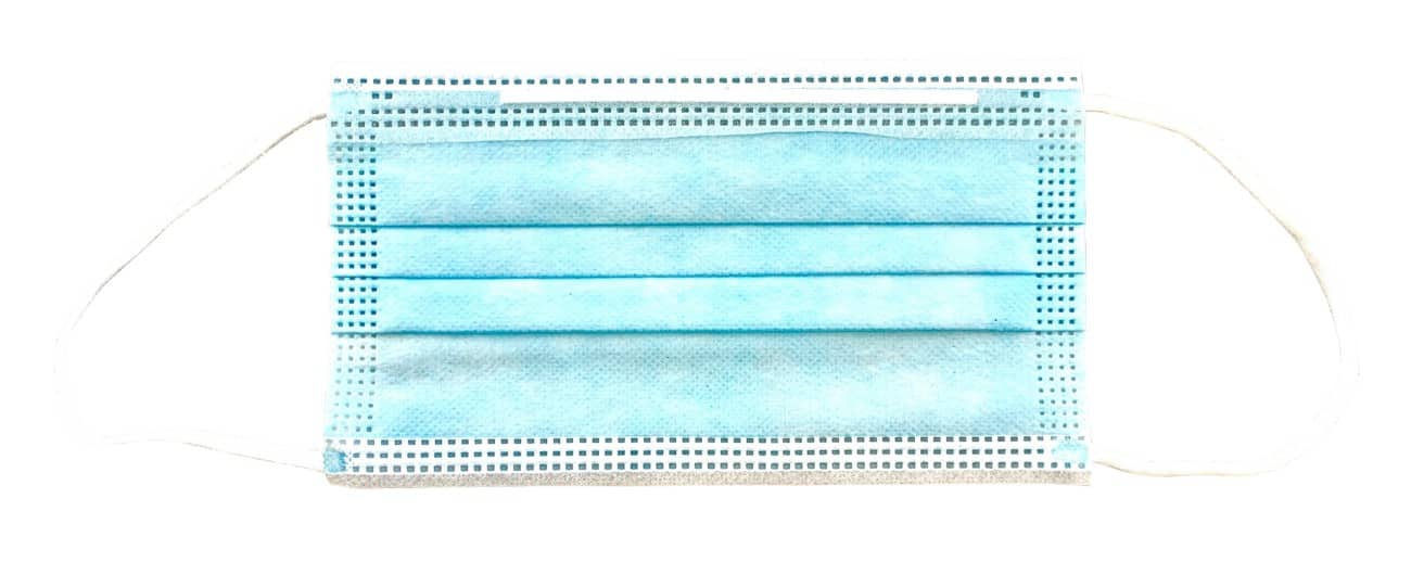 Chirurgische Mundschutzmaske Typ IIR Einweg 3-lagig Polypropylen Blau 50 Stück