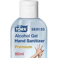 Tork Premium Handdesinfektionsmittel Gel Alcohol Premium Transparent 24 Stück à 80 ml