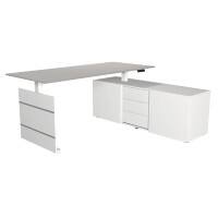 Bureau assis-debout Kerkmann 3849 Move 3 Gris clair 1&nbsp;800 x 800 x 720-1 200 mm