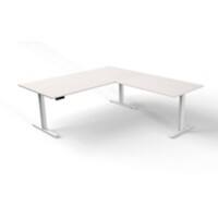 Bureau assis-debout Kerkmann 3825 Move 3 Blanc 2 000 x 1 000 x 720-1 200 mm