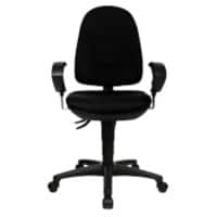 Siège de bureau TOPSTAR Avec accoudoirs Point 30 Tissu Noir