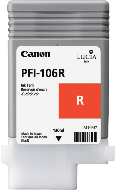 Cartouche jet d’encre Canon PFI-106R D’origine 6627B001AA Rouge