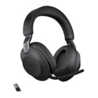 Jabra Evolve2 85 MS Kabellos Headset Kopfbügel Bluetooth, USB Mit Bluetooth Active Noise Cancelling Mit Mikrofon Stereo Schwarz