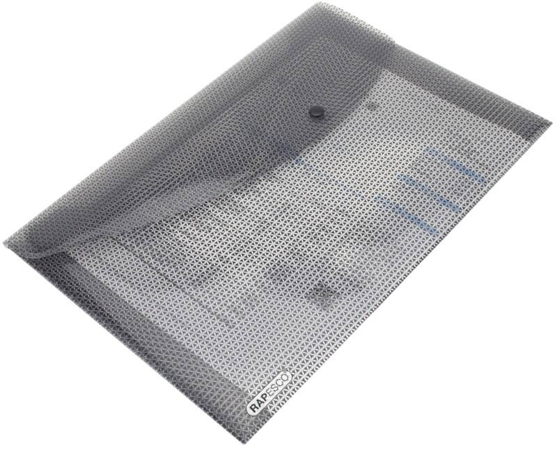 Rapesco Dokumentenmappe A4 Druckknopf PP (Polypropylen) 24,1 (B) x 0,2 (T) x 35,4 (H) cm Grau 5 Stück
