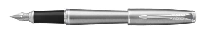 Parker Füllfederhalter Metro Metallic Barrel mit Chromrand Urban Blau