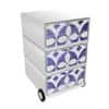 PAPERFLOW Rollcontainer easyBox 4 horizontale Schubladen 642x390x436mm PERSO STEINGUT