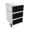 PAPERFLOW Rollcontainer easyBox 4 horizontale Schubladen 642x390x436mm PERSO DREIECKE