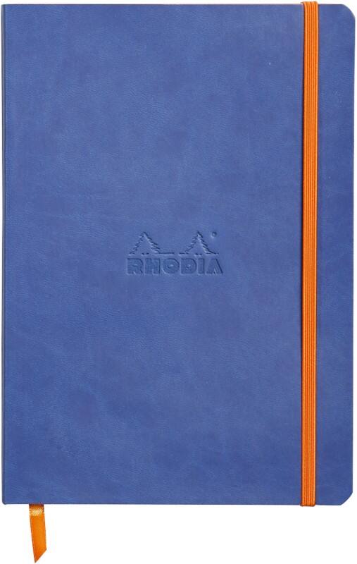 Cahier Rhodia A5 Ligné Sans perforation Bleu